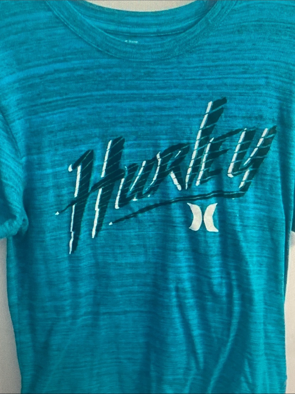 Hurley Teal Short Sleeve Logo Tee